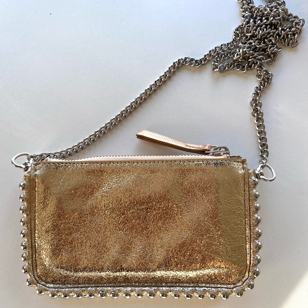 Zara Metallic Clutch Purse